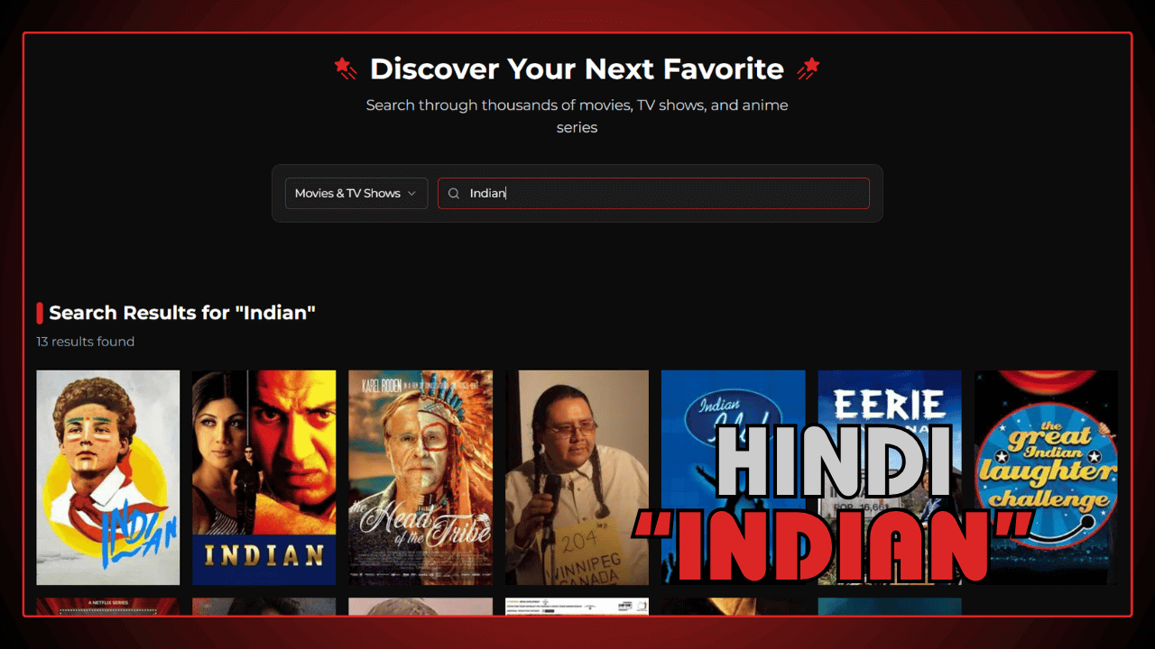 Hindi Indian Content