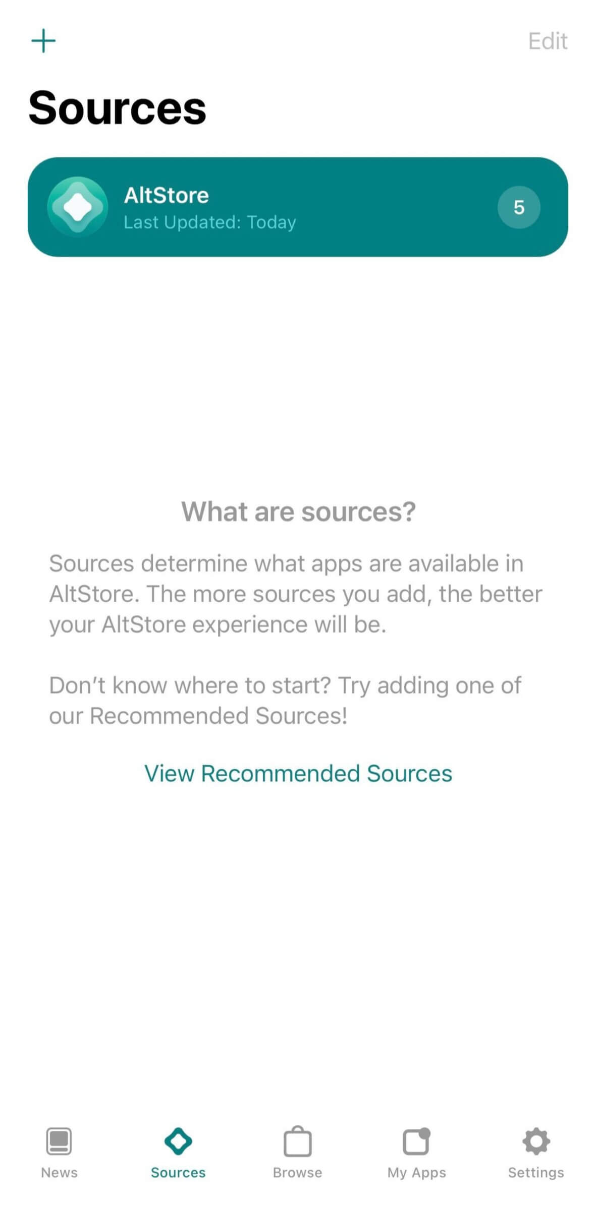 Open and Configure AltStore Application